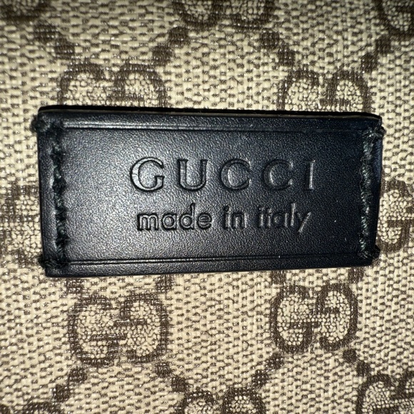 Men's Gucci GG Supreme Large Canvas/Calfskin Exterior Backpack - Picture 3 of 16